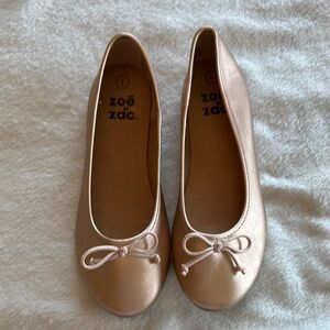 Zoe & Zac Rose Gold Ballet Flats